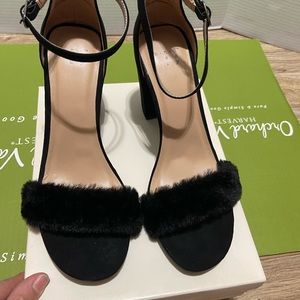 Black block heel sandals. So cute and stylish! Brand new
